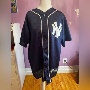 Majestic Dark Blue Jersey with White Emblem